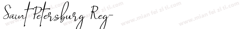 Saint Petersburg Reg字体转换
